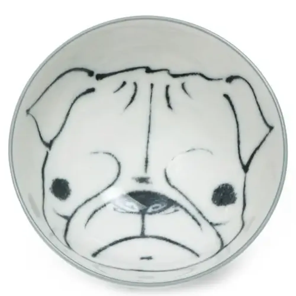 Dog Days 4.5" Rice Bowl - Pug^MIYA Company Best