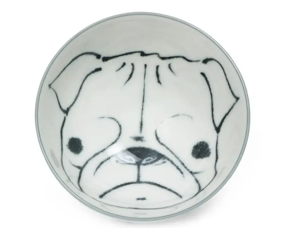 Dog Days 4.5" Rice Bowl - Pug^MIYA Company Best