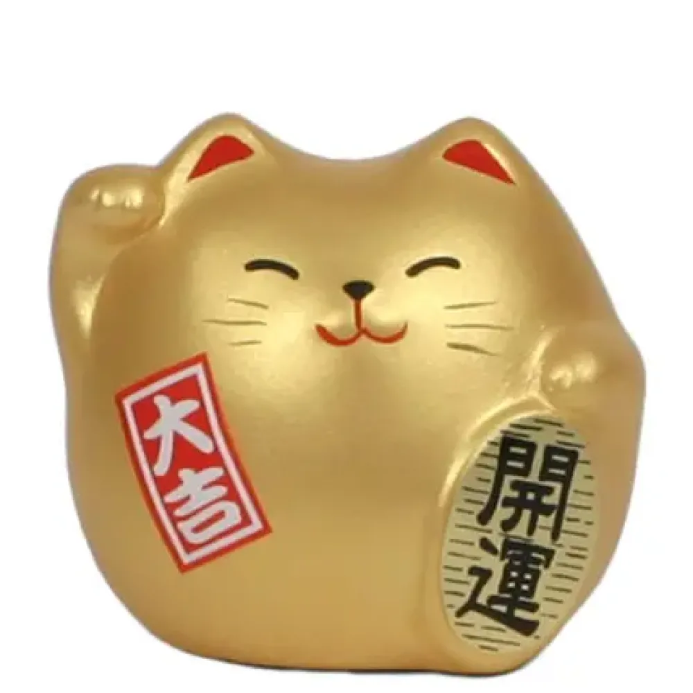 Feng Shui Cat 2.25" - Gold^MIYA Company Hot