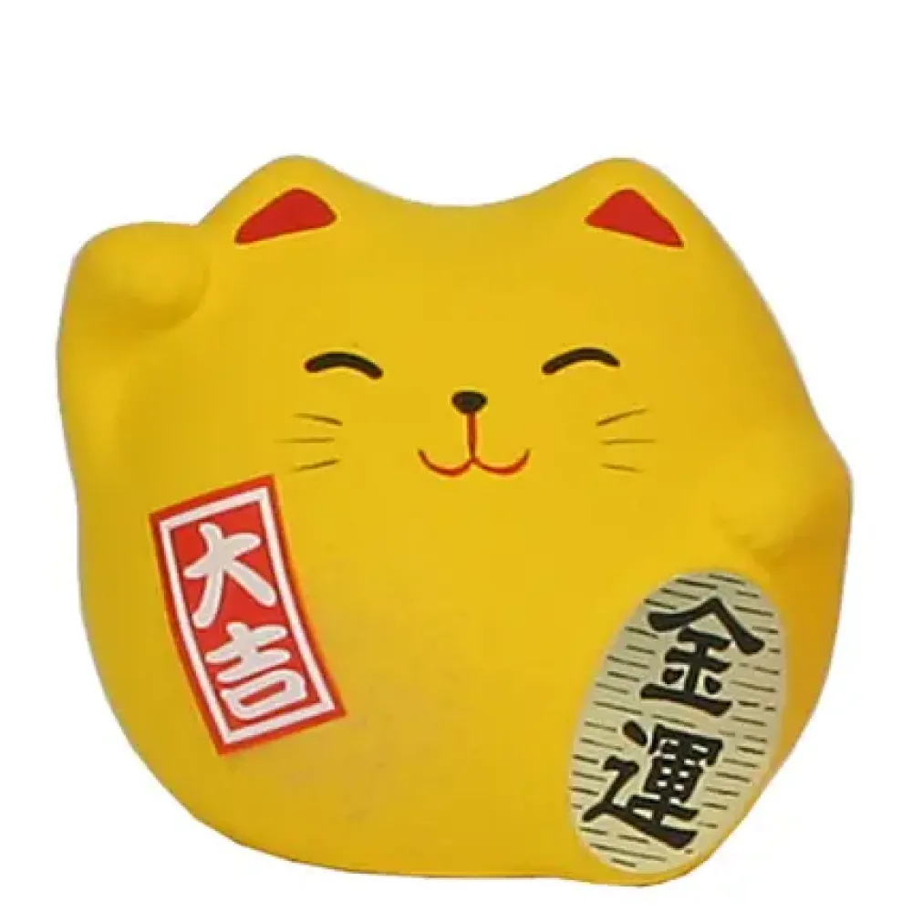 Feng Shui Cat 2.25" - Yellow^MIYA Company Cheap