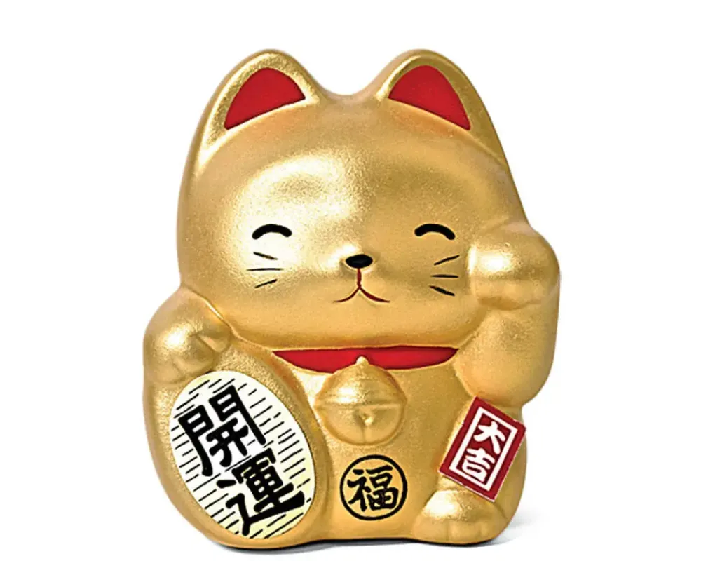 Feng Shui Fortune Cat Bank - Gold^MIYA Company New