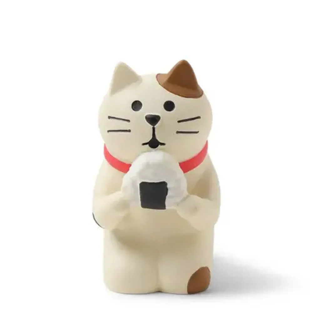 Figurine Cat With Omusubi^MIYA Company Shop