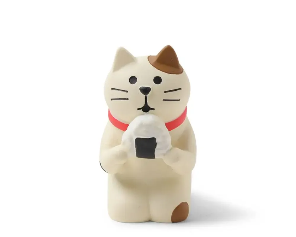 Figurine Cat With Omusubi^MIYA Company Shop