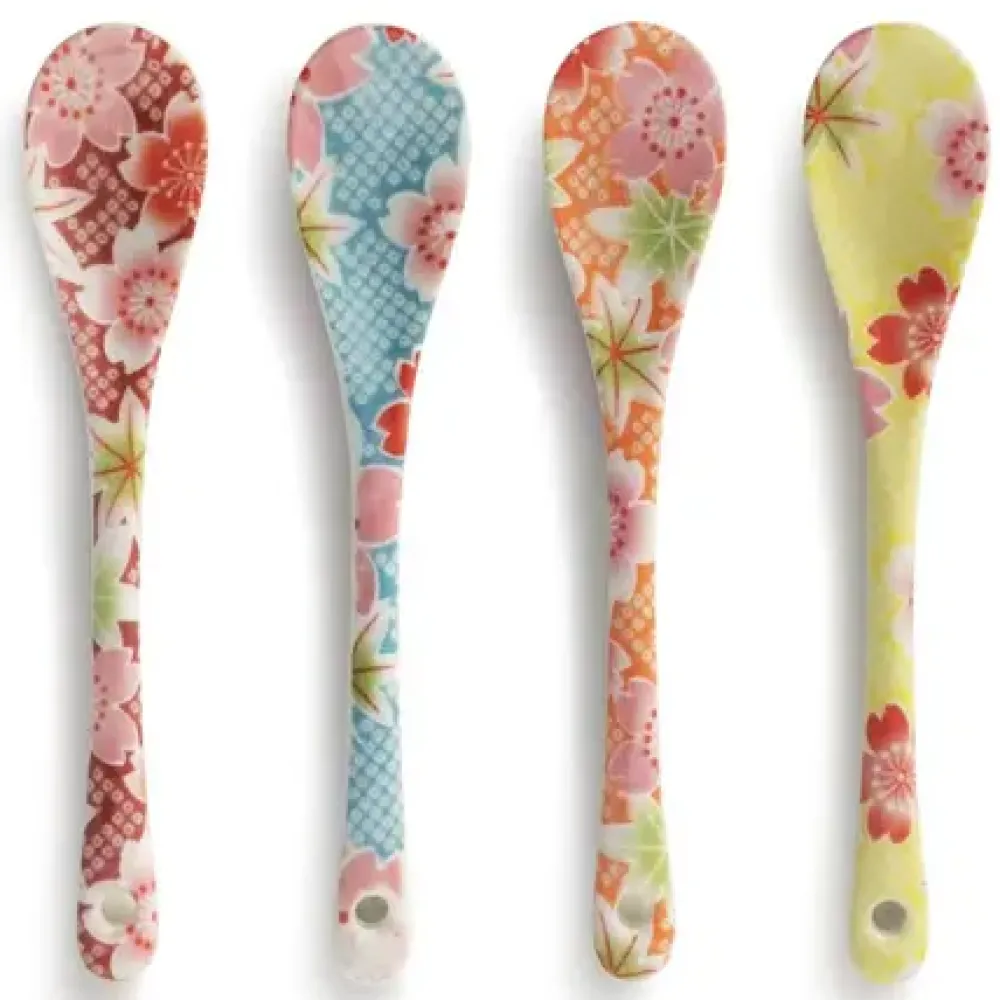 Floral Print Dessert Spoon Set^MIYA Company Flash Sale