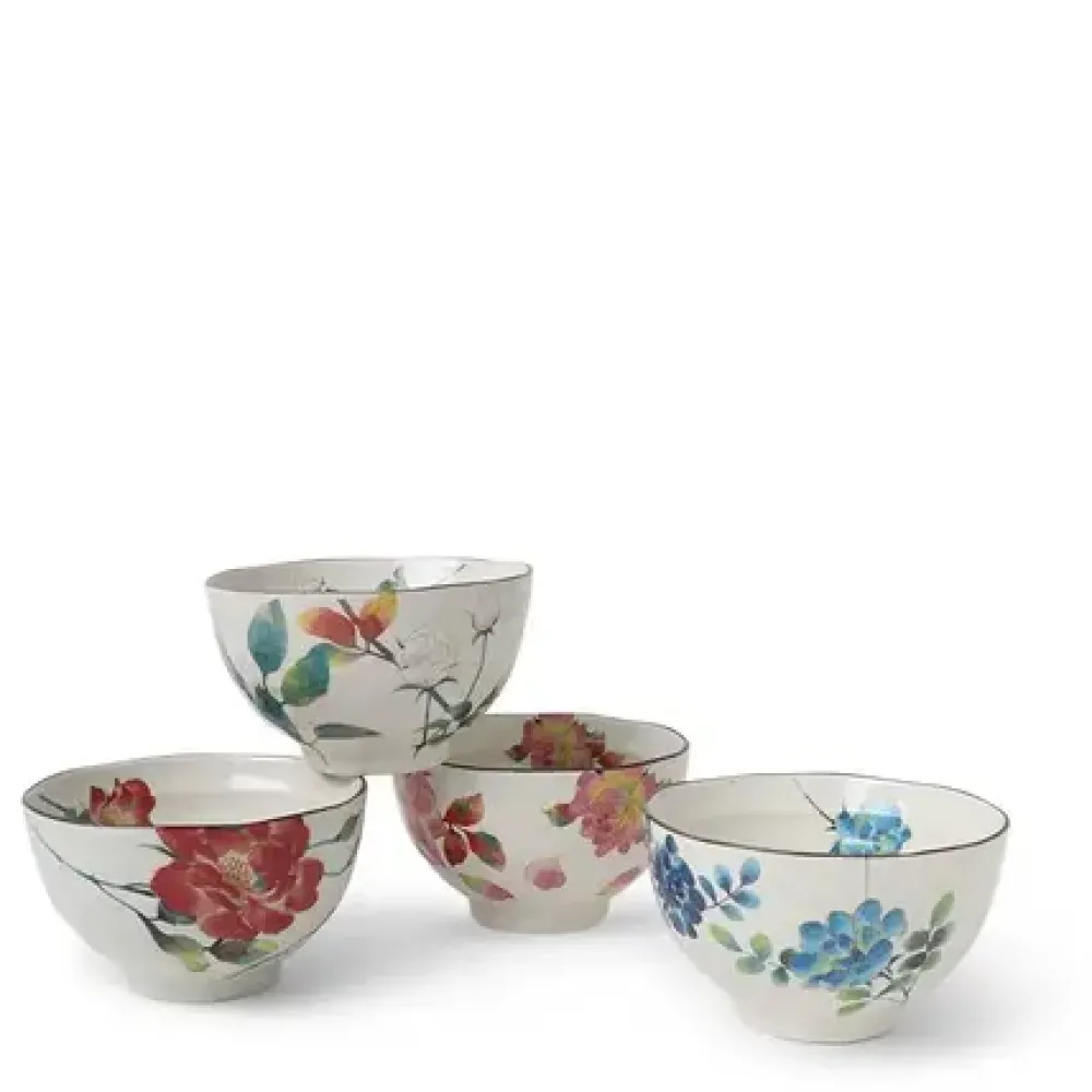 Floral Summer Rice Bowl Set^MIYA Company Discount