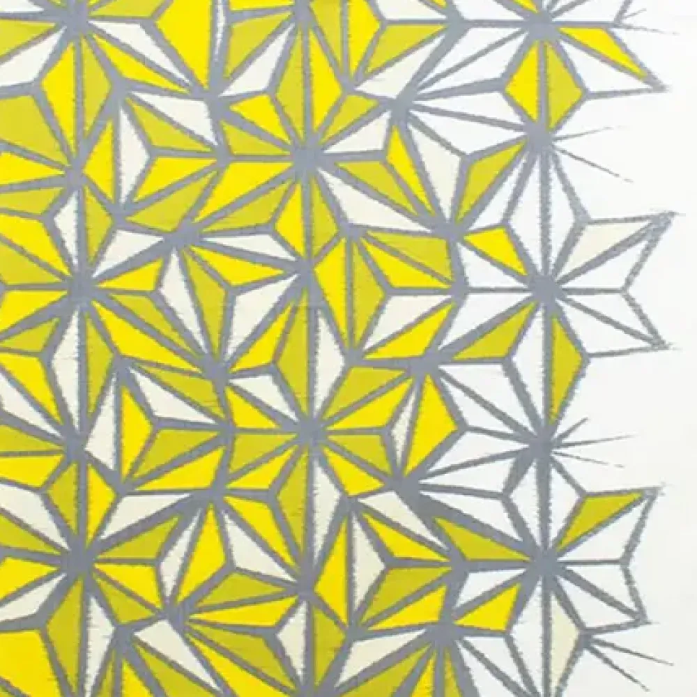 Furoshiki Pattern Asanoha Yellow 27.5" Sq.^MIYA Company Best