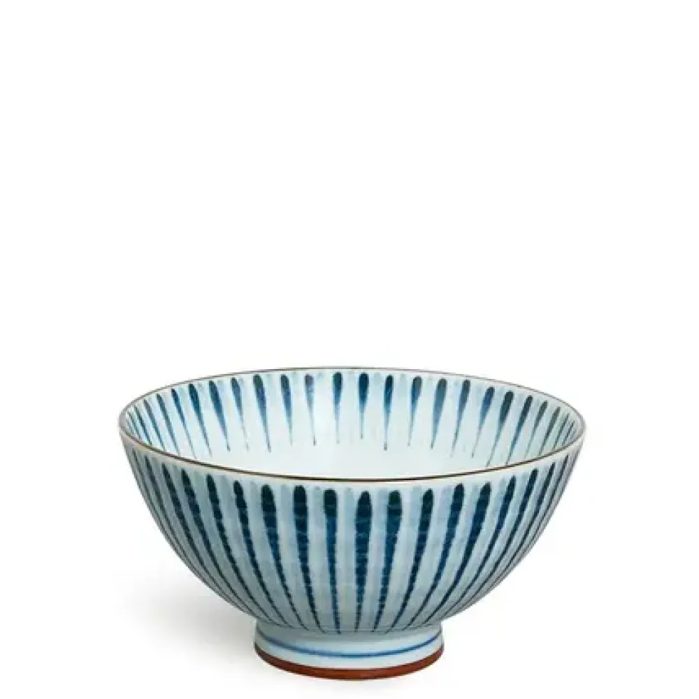 Hamon Blue Tokusa 4.5" Rice Bowl^MIYA Company Outlet