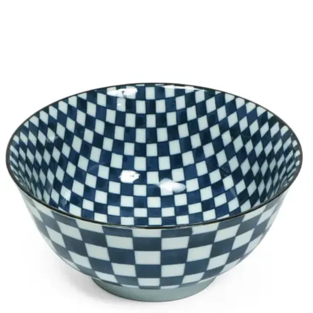 Ichimatsu Checker 6" Bowl^MIYA Company Clearance