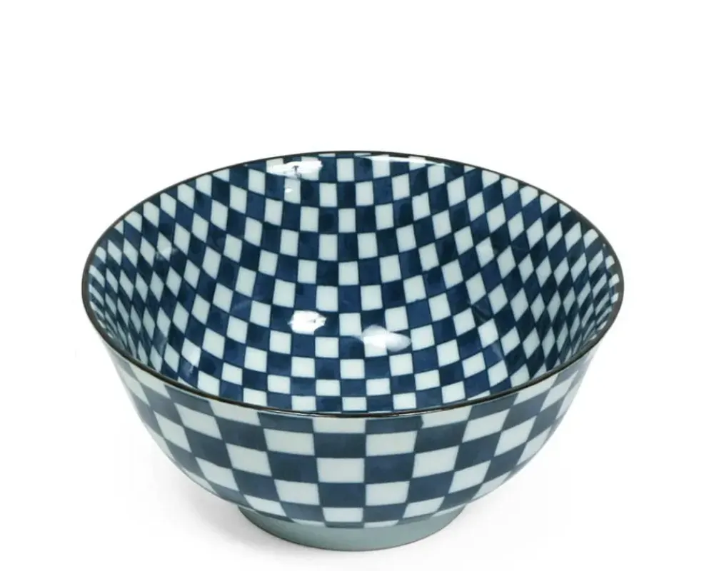 Ichimatsu Checker 6" Bowl^MIYA Company Clearance