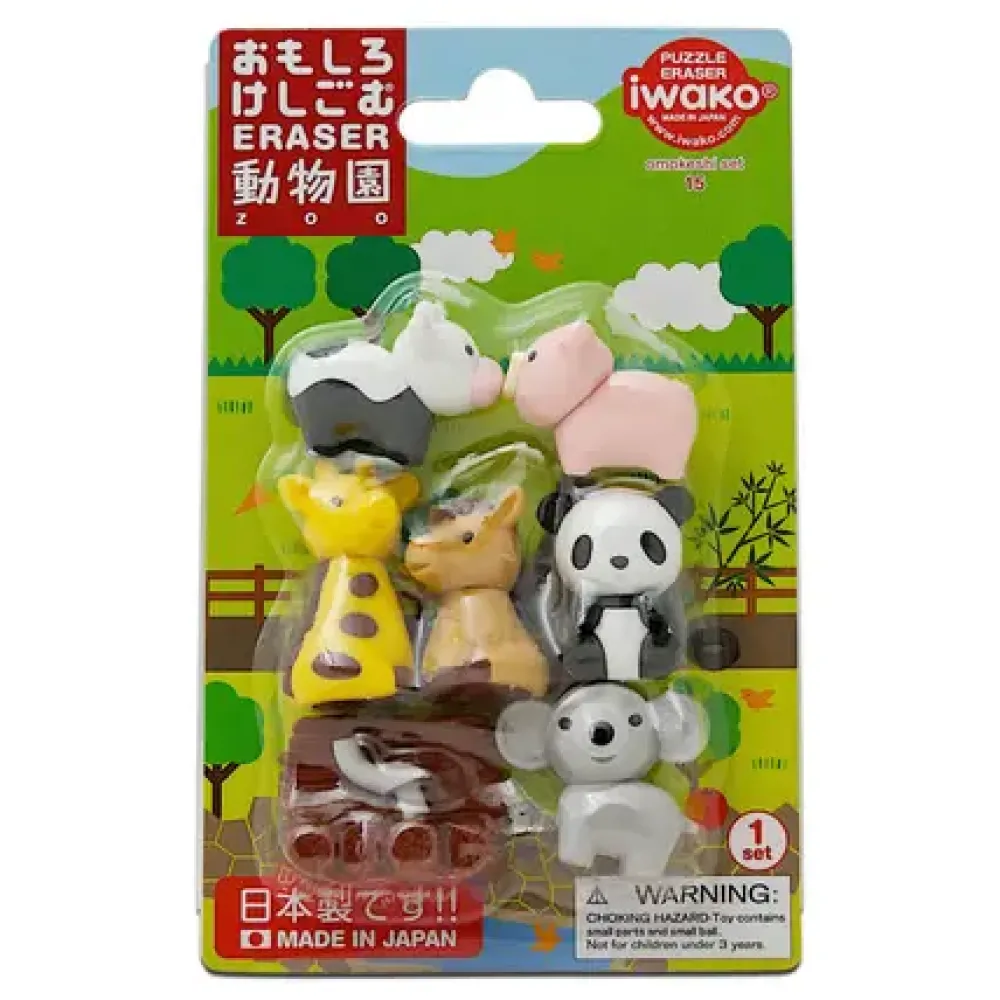 Iwako Zoo Animals Eraser Pack At Miya^MIYA Company Flash Sale