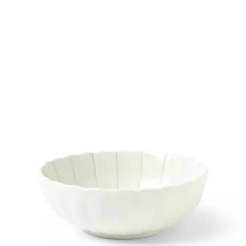 Kasa Lines White 5.5" Bowl^MIYA Company Shop