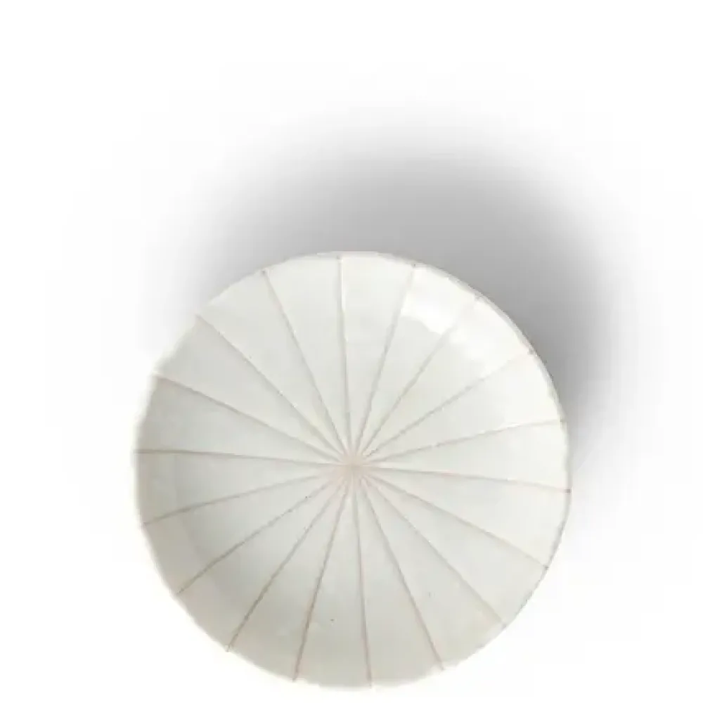 Kasa Lines White 4.75" Plate^MIYA Company Clearance