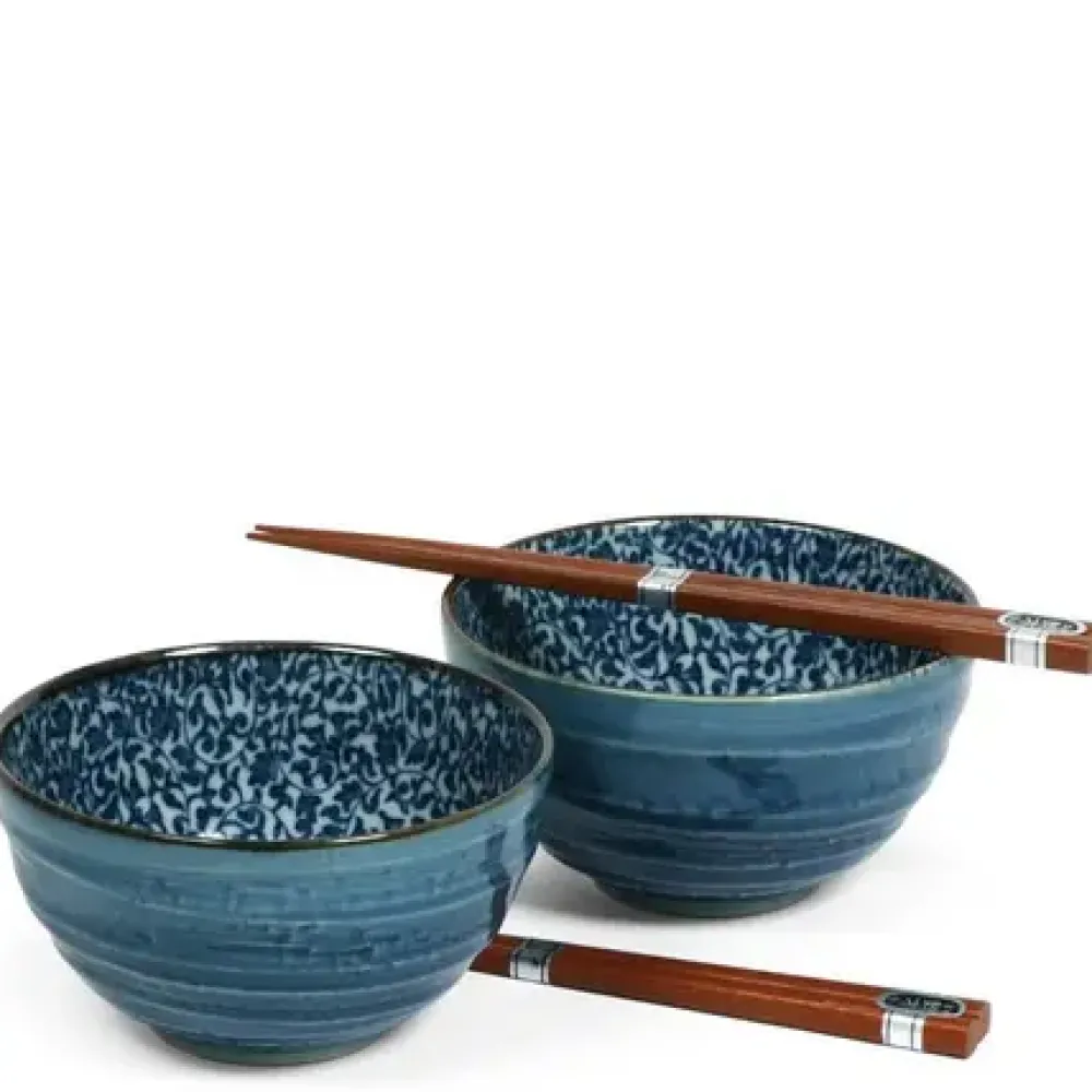 Kyo Karakusa 5.25" Bowl For Two Set^MIYA Company Cheap