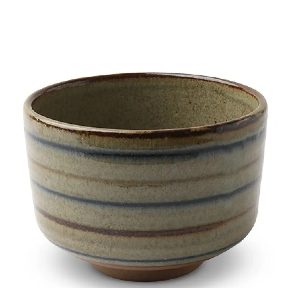 Matcha Stripes 4.25" Teacup^MIYA Company Outlet