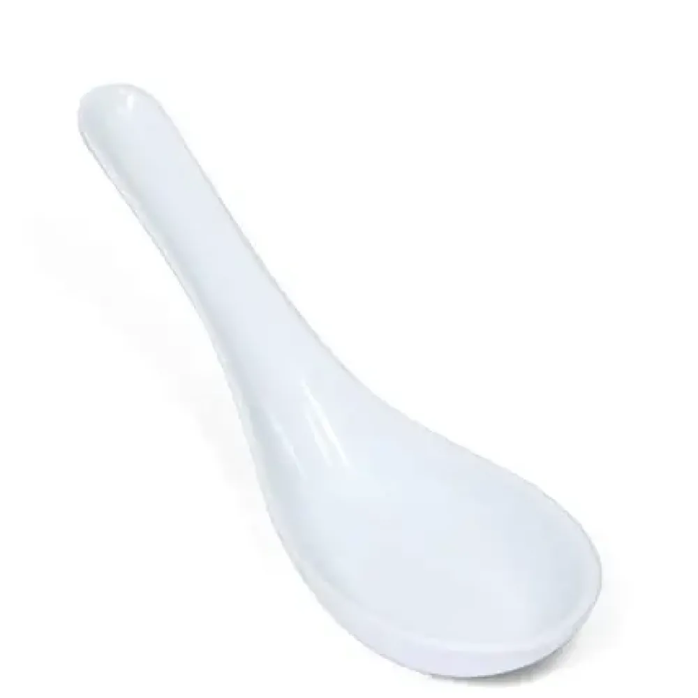 Melamine Soup Spoon - White^MIYA Company Clearance