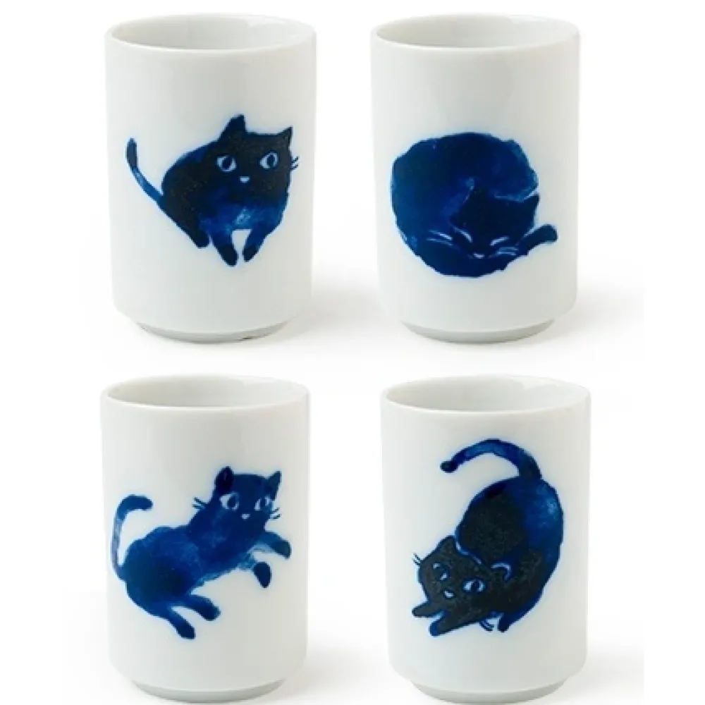 Midnight Blue Cat Cup Set^MIYA Company Discount