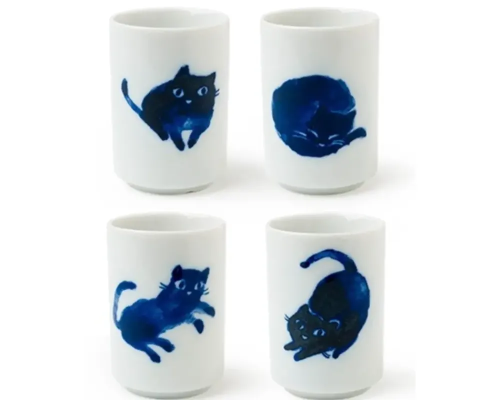 Midnight Blue Cat Cup Set^MIYA Company Discount