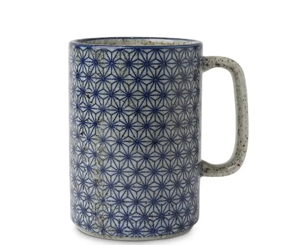 Mug Blue Asanoha 16 Oz.^MIYA Company Outlet