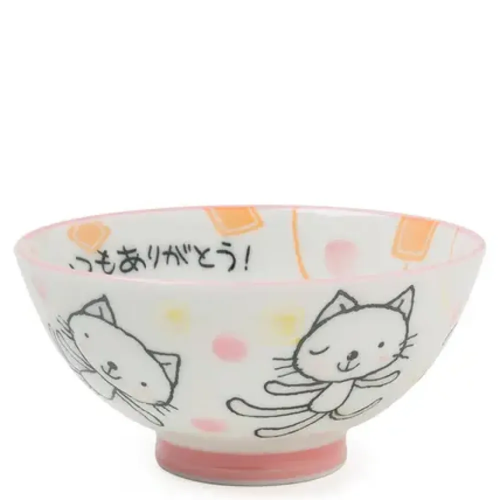 Pink Cat 4.25" Rice Bowl^MIYA Company Store