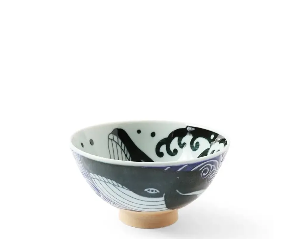 Rice Bowl Blue Whale Waves 5"^MIYA Company Flash Sale