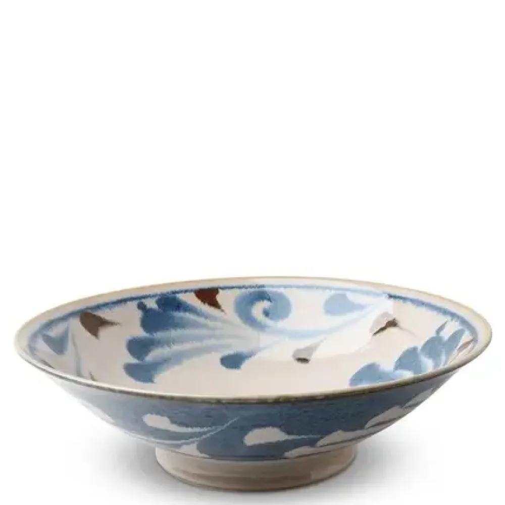 Rustic Blue Vines 9.75" Serving Bowl^MIYA Company Flash Sale