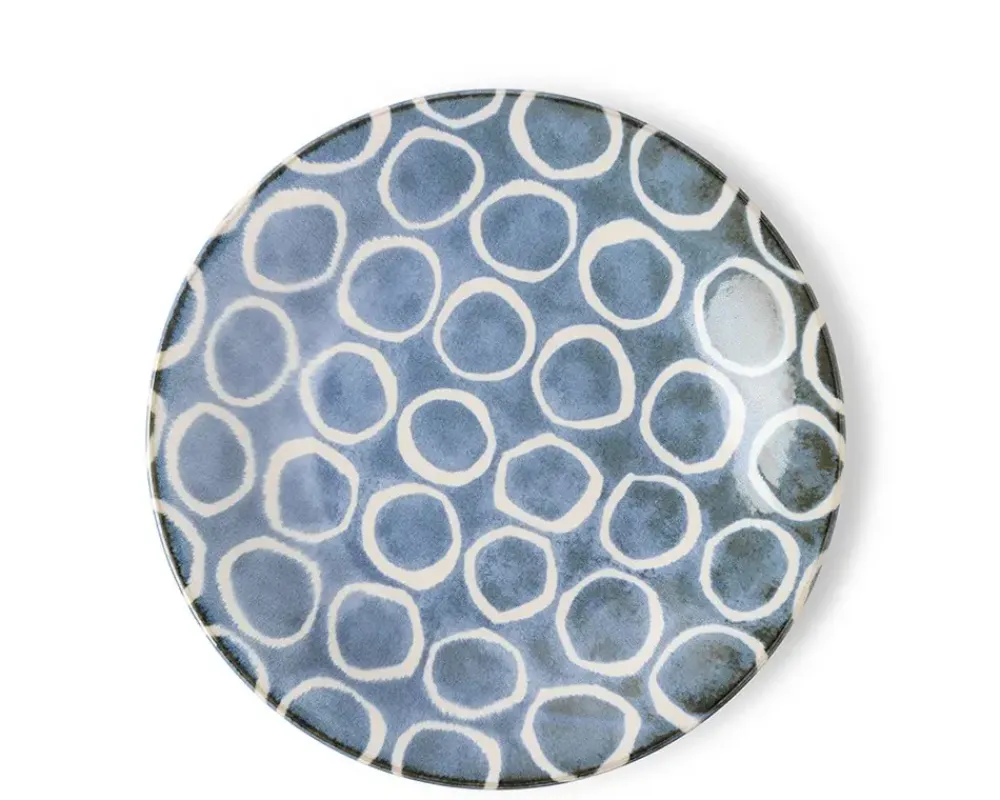 Rustic White Circles 11" Plate^MIYA Company Clearance