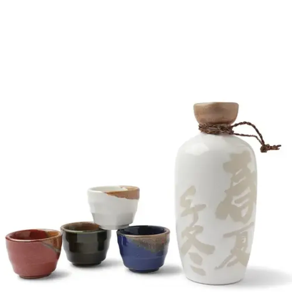 Sake Set Nyuhaku Four Season^MIYA Company Clearance