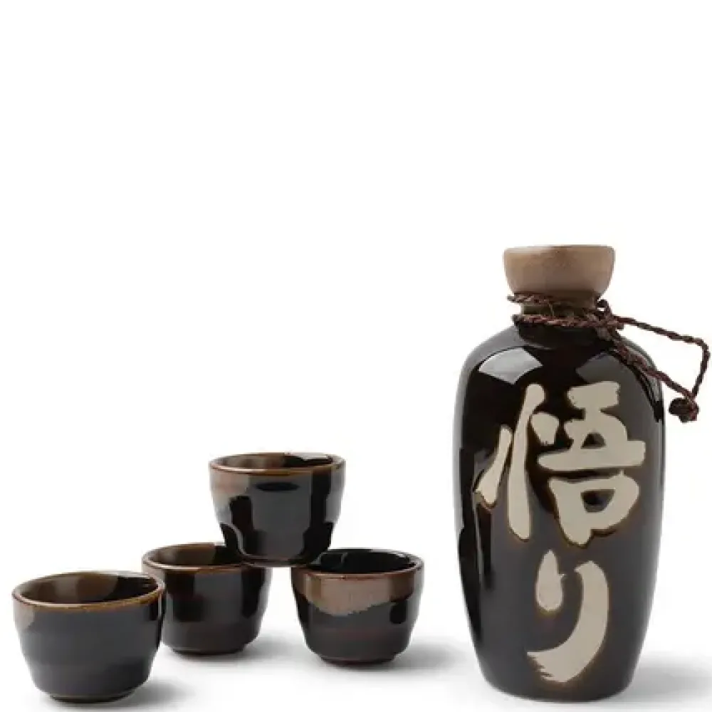 Sake Set Tenmoku Satori^MIYA Company Fashion