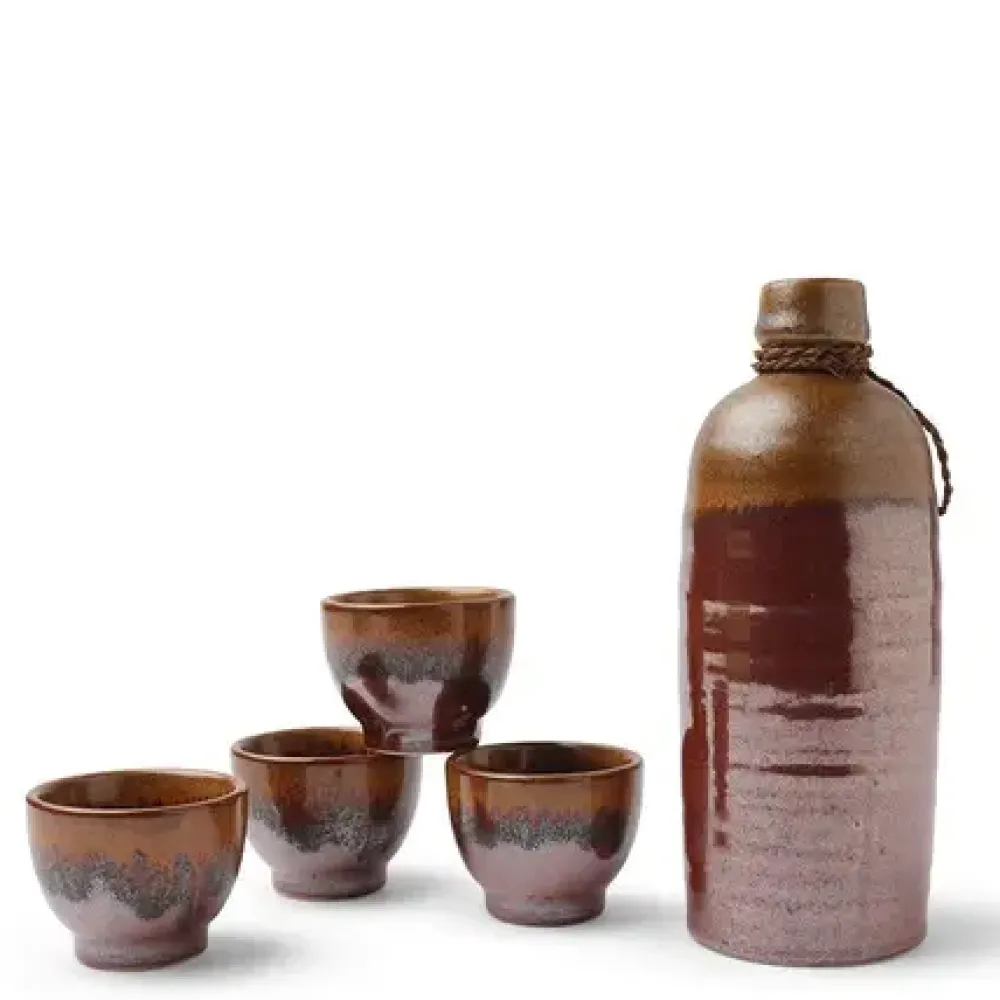 Sake Set Tetsuaka Kin Nagashi^MIYA Company Clearance