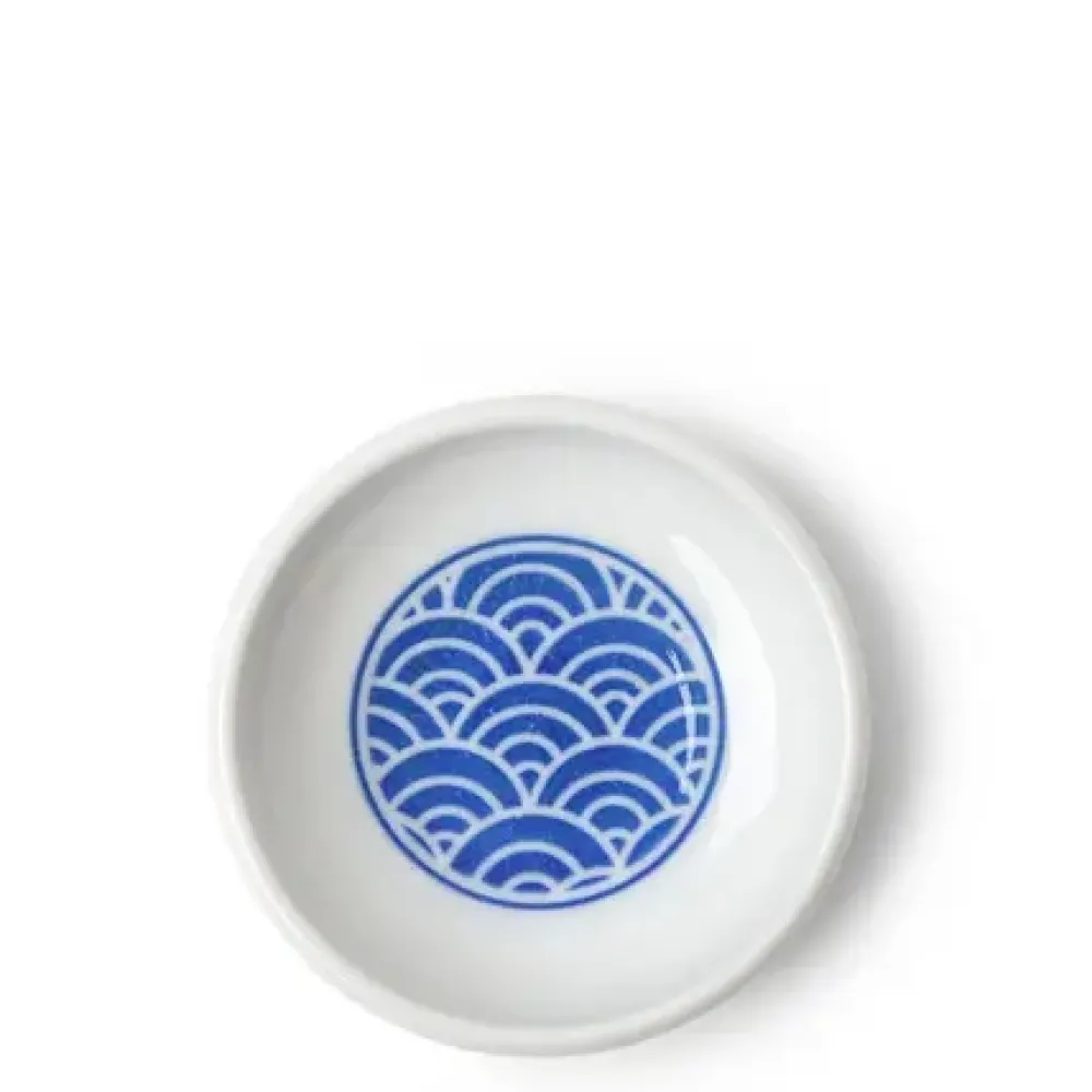 Sauce Dish 3-1/4" Blue Waves Mon^MIYA Company Hot