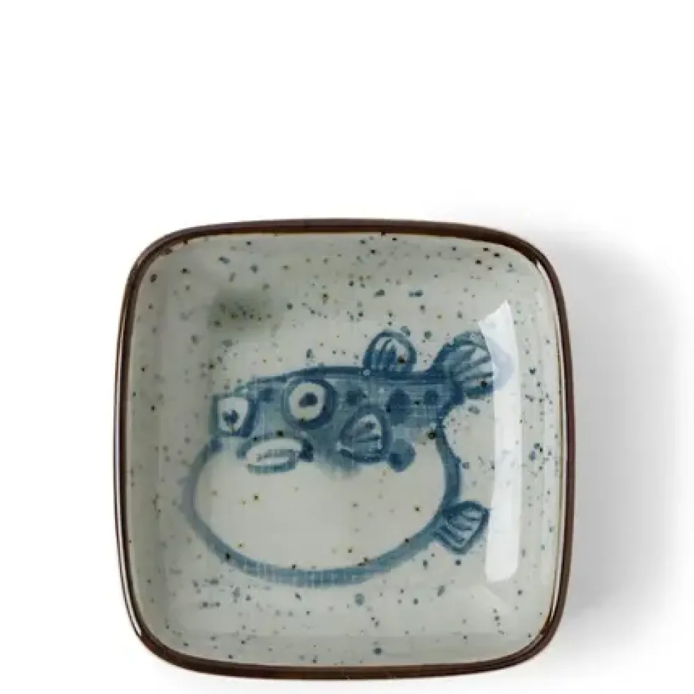 Sauce Dish 3.5" Puffer Fish^MIYA Company Sale