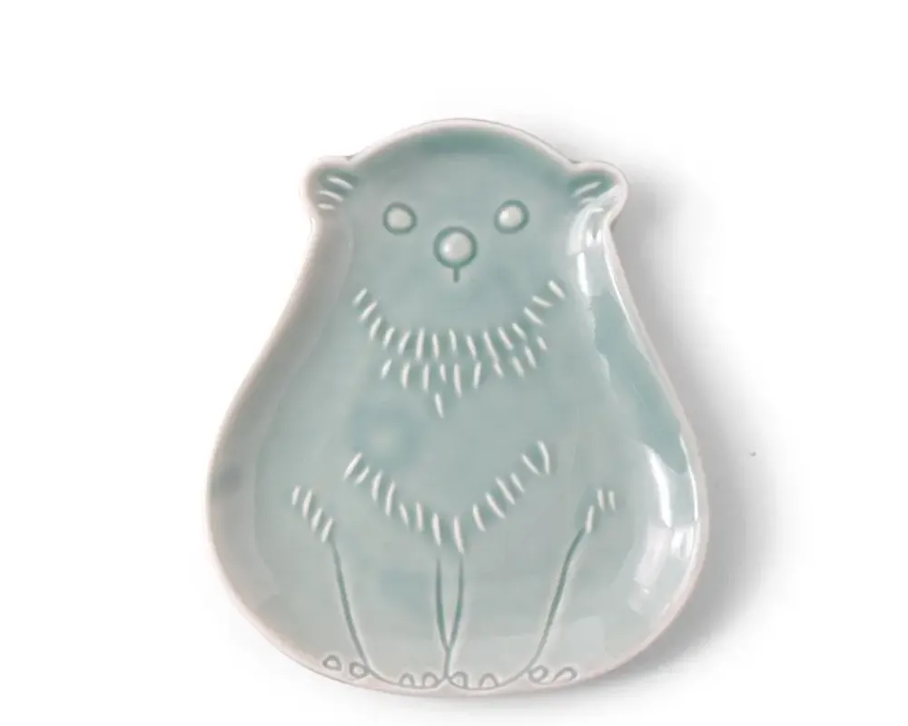 Sauce Dish Bear Teal^MIYA Company Hot