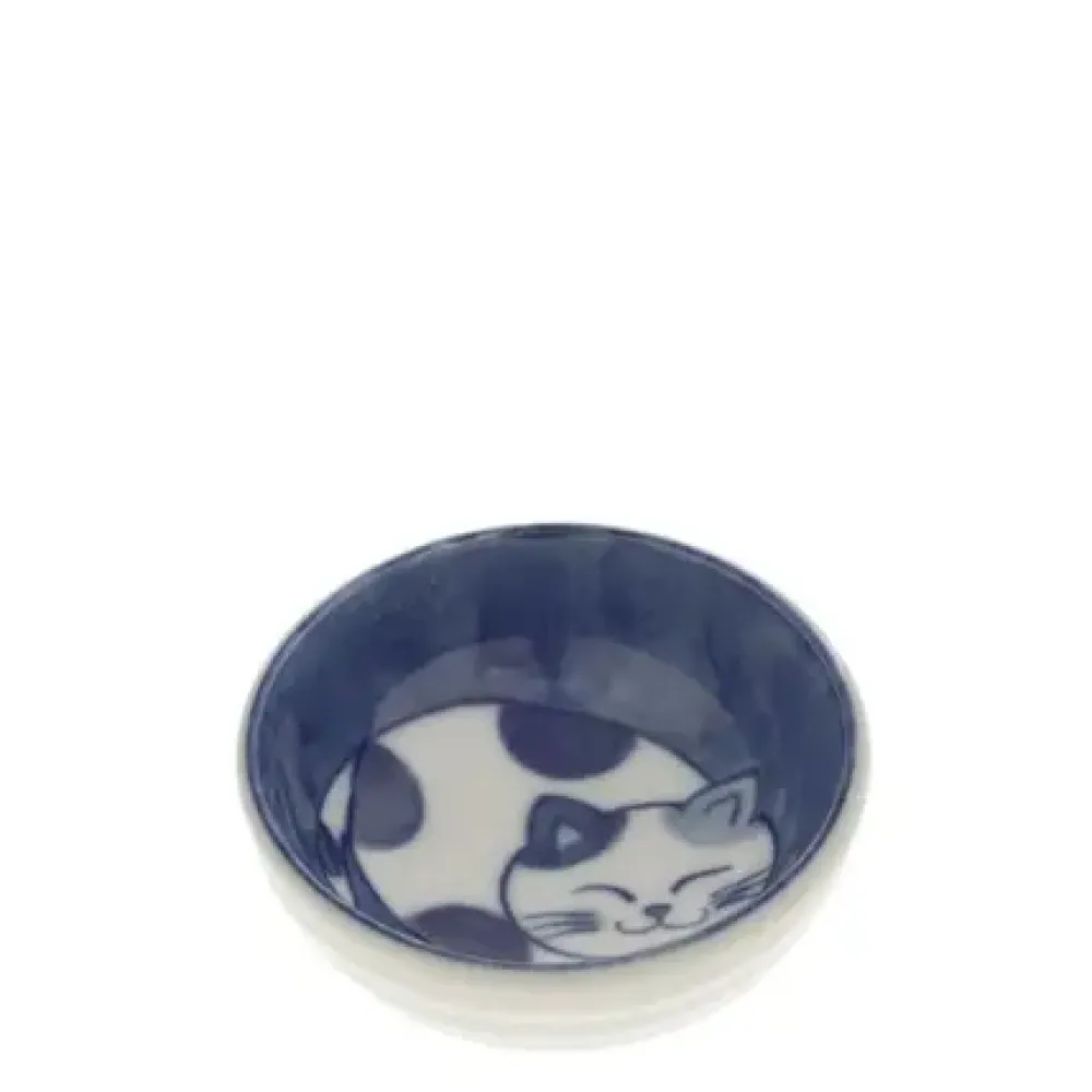 Sauce Dish Cat Nap Blue/White^MIYA Company Flash Sale