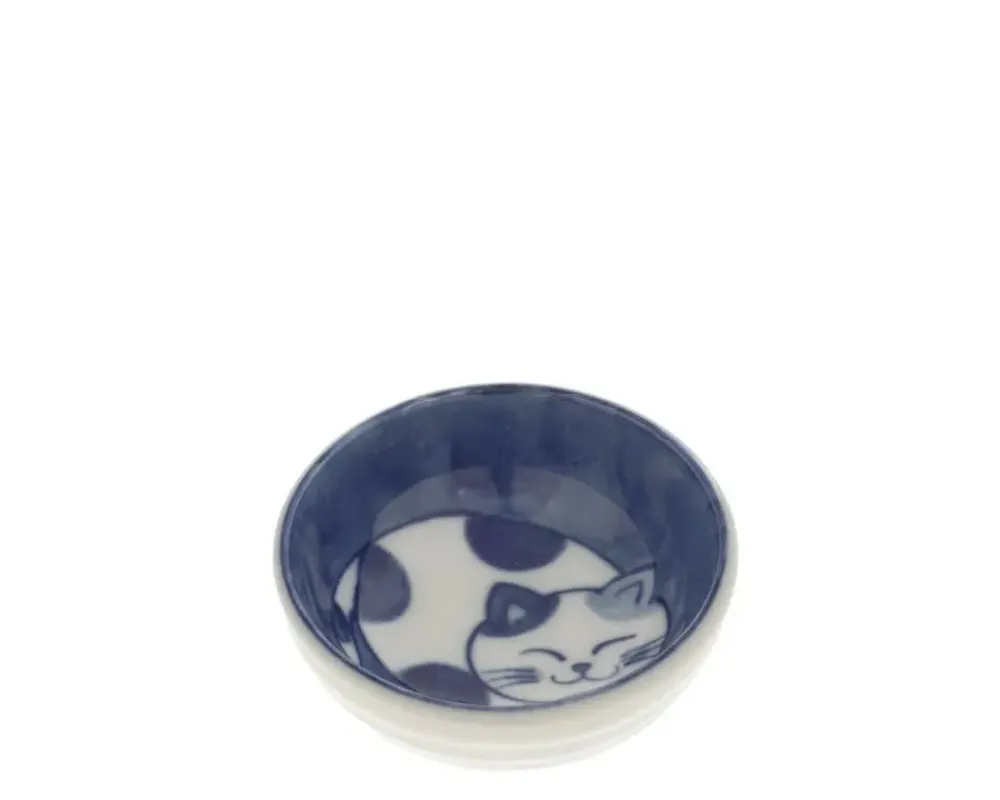 Sauce Dish Cat Nap Blue/White^MIYA Company Flash Sale