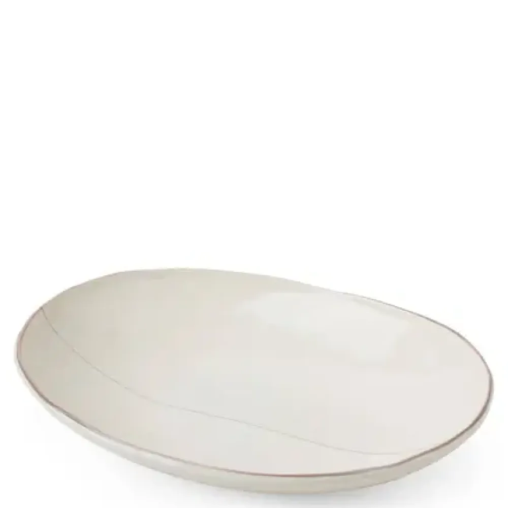 Shiratama 9.5" X 7" Oval Bowl^MIYA Company Clearance