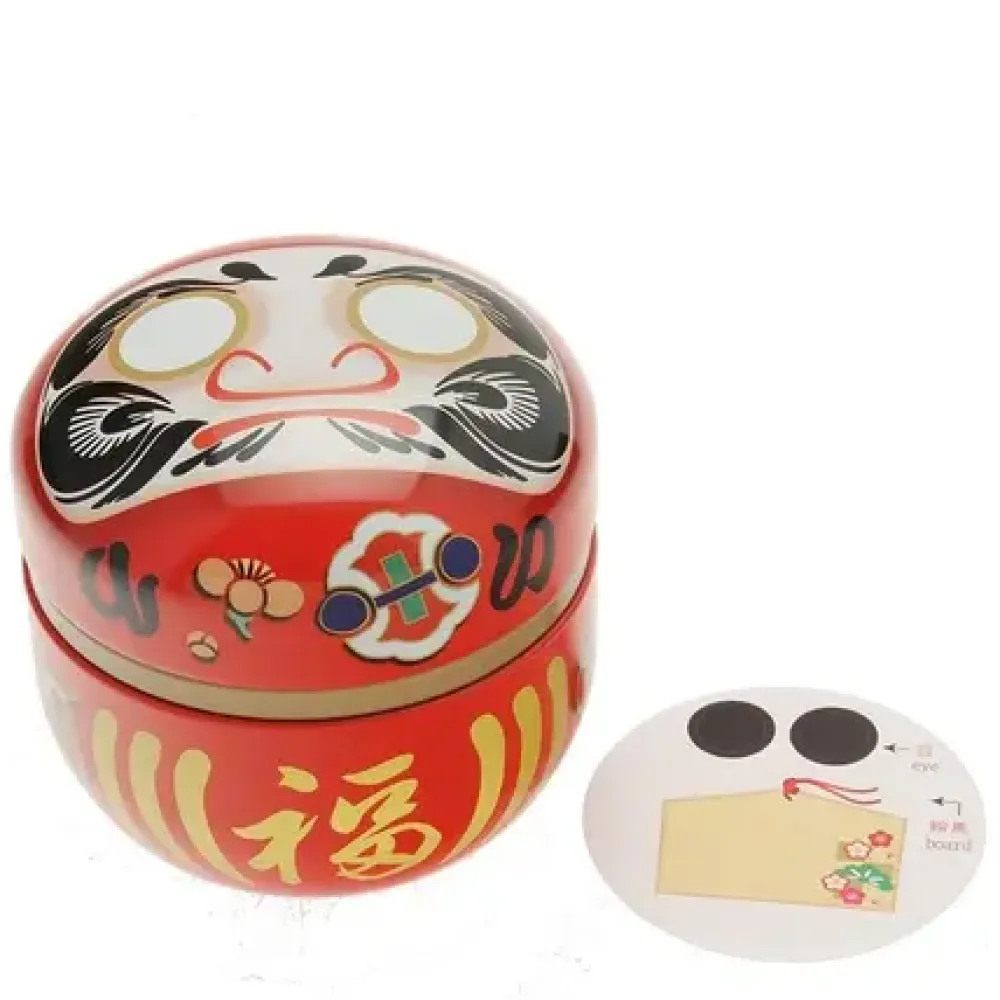 Tea Canister Red Daruma "Wishes"^MIYA Company Cheap