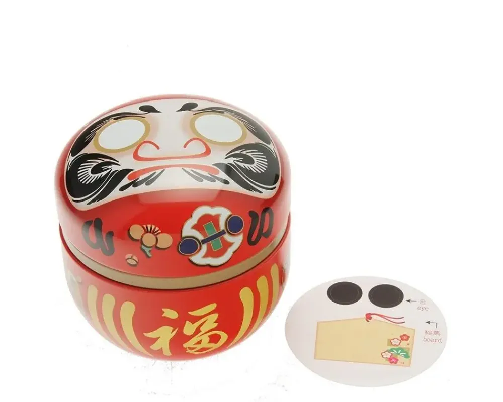 Tea Canister Red Daruma "Wishes"^MIYA Company Cheap