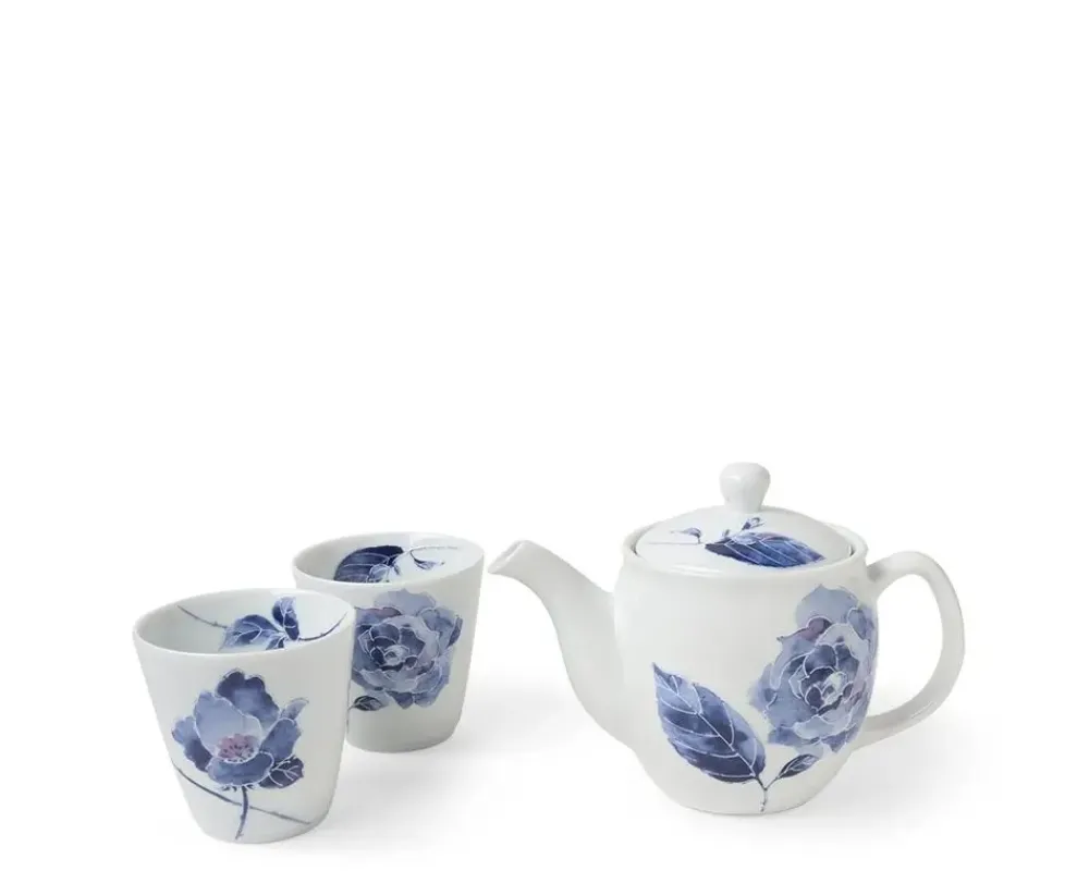 Tea Set Blue Rose^MIYA Company Outlet