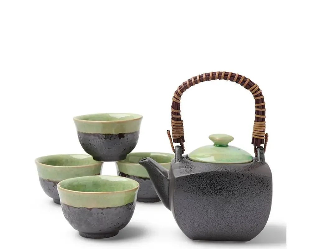 Tea Set Bronze/Jade Square^MIYA Company Best