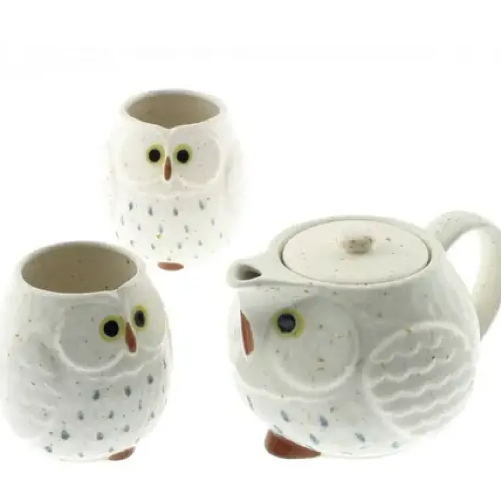 Tea Set Owl White^MIYA Company Hot