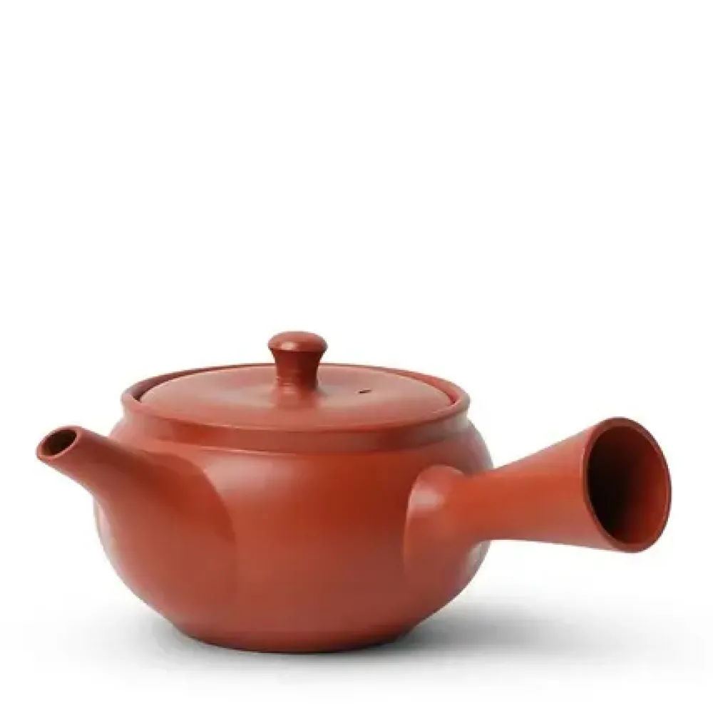 Teapot Kyu Tokoname Red/Hira Maru^MIYA Company Outlet