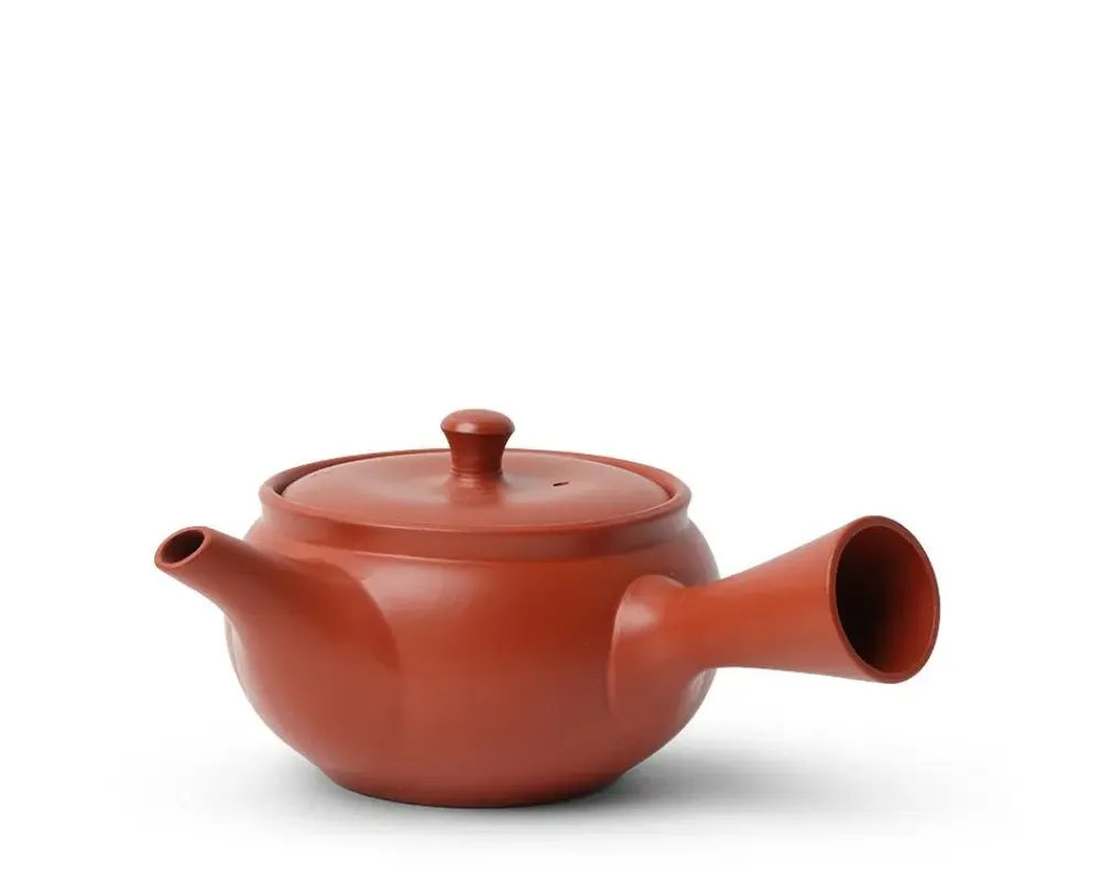 Teapot Kyu Tokoname Red/Hira Maru^MIYA Company Outlet