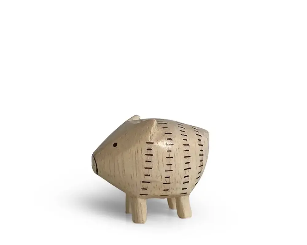 T-Lab Wooden Animal Zodiac Pig^MIYA Company Hot