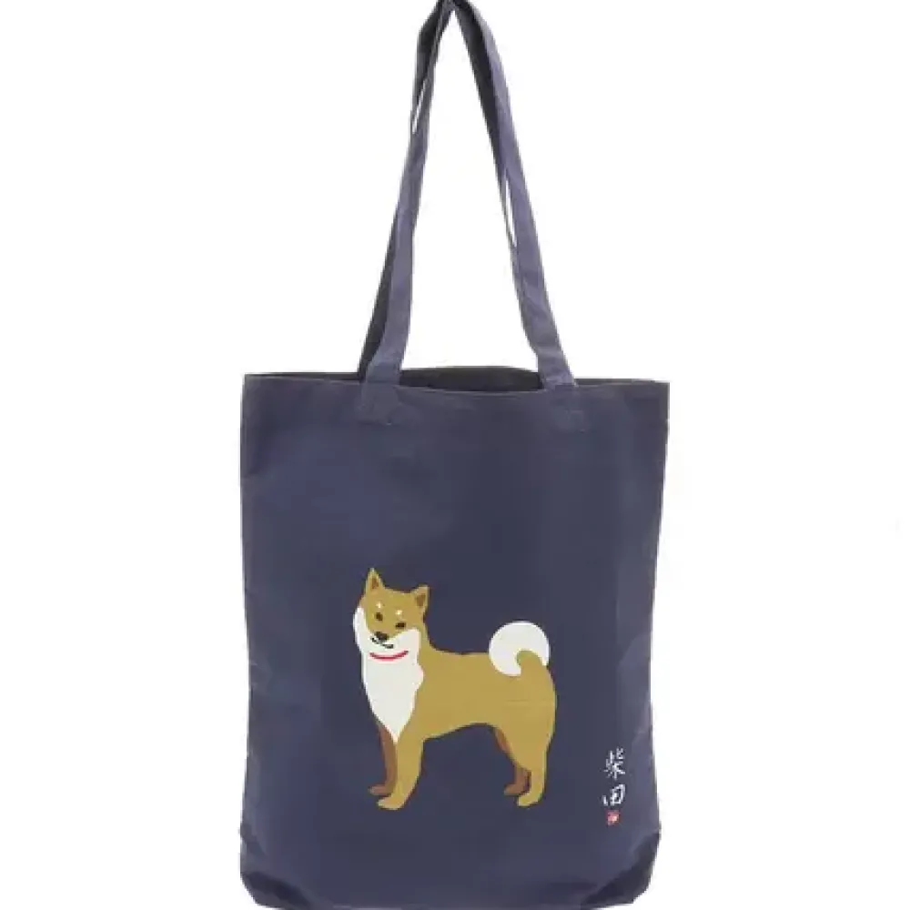 Tote Bag Shiba Navy^MIYA Company Discount