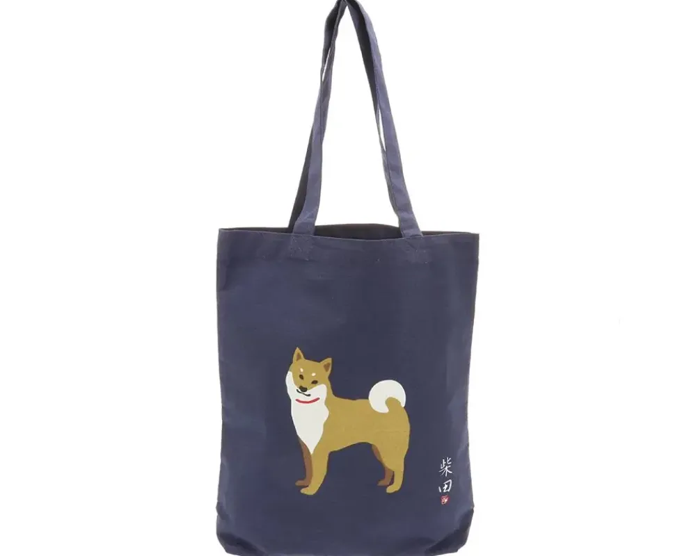 Tote Bag Shiba Navy^MIYA Company Discount