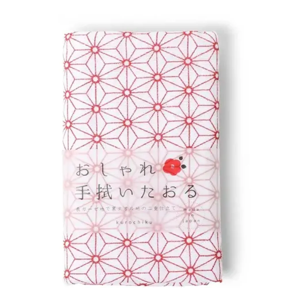 Towel Red Asanoha^MIYA Company Hot