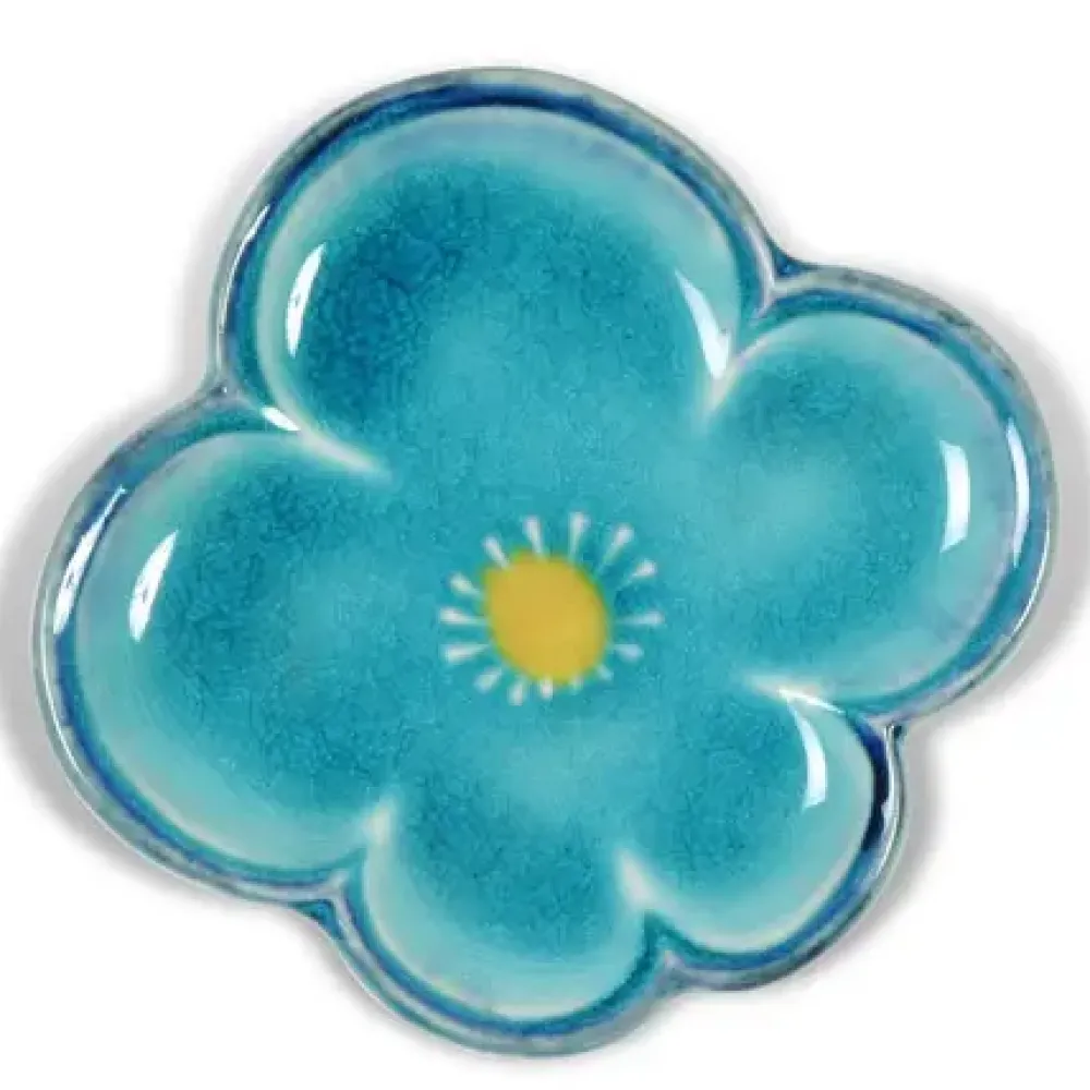 Turquoise Bluw Ume 4.5" Plate^MIYA Company Online