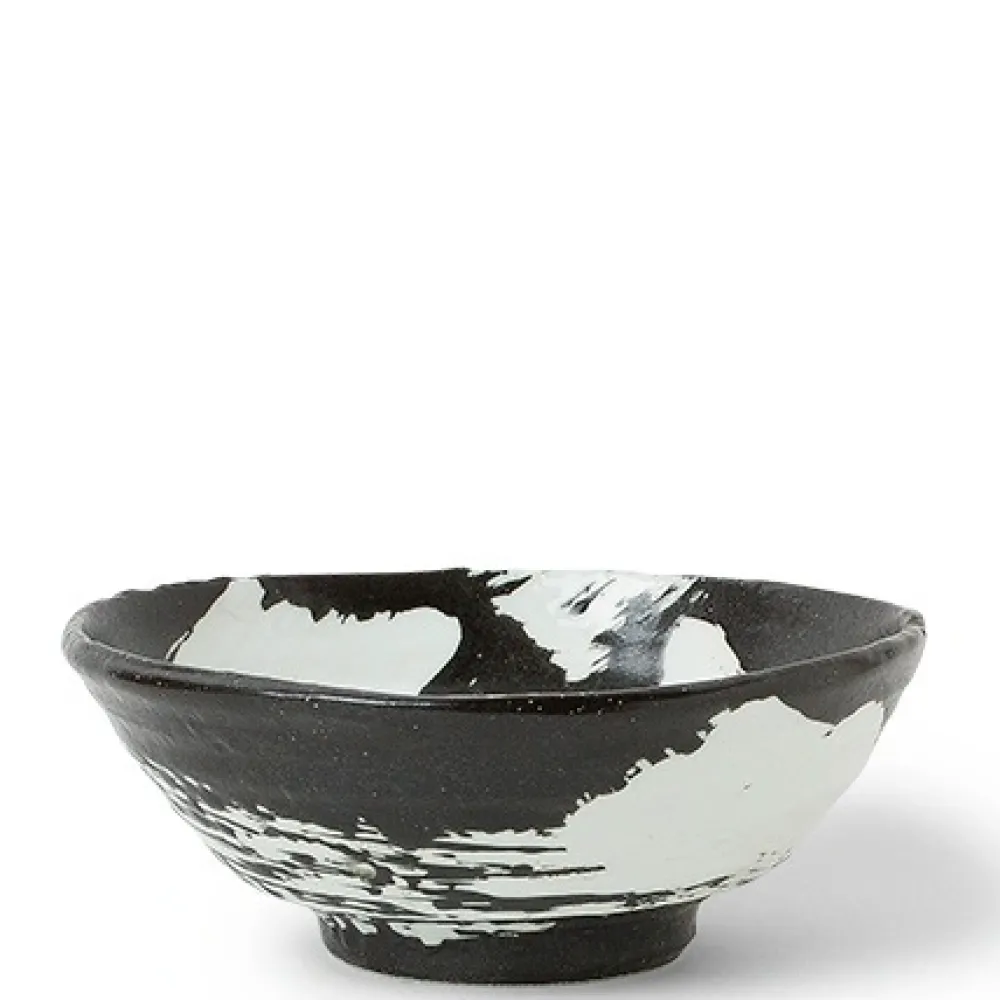 White Brush Stroke 8" Bowl^MIYA Company Cheap