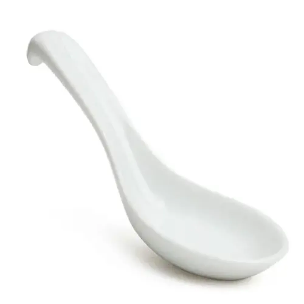 White Porcelain Soup Spoon With Stopper^MIYA Company Cheap