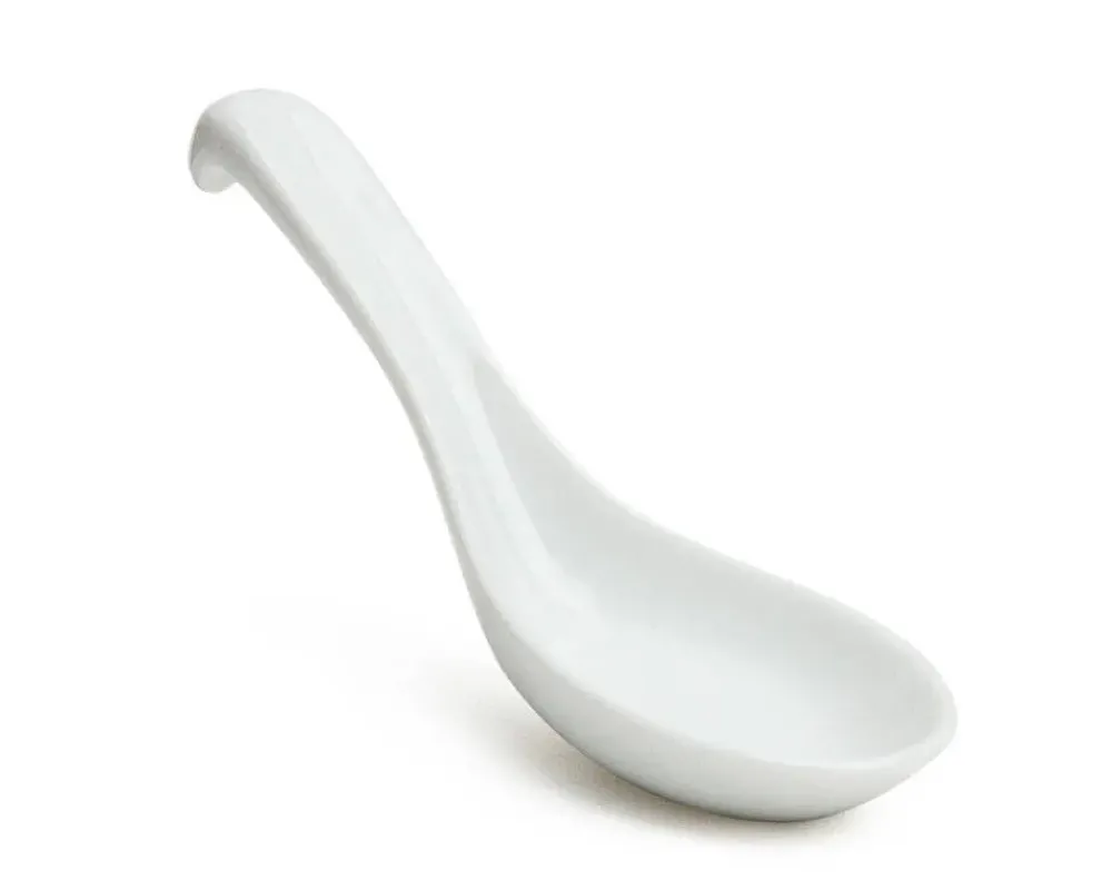 White Porcelain Soup Spoon With Stopper^MIYA Company Cheap